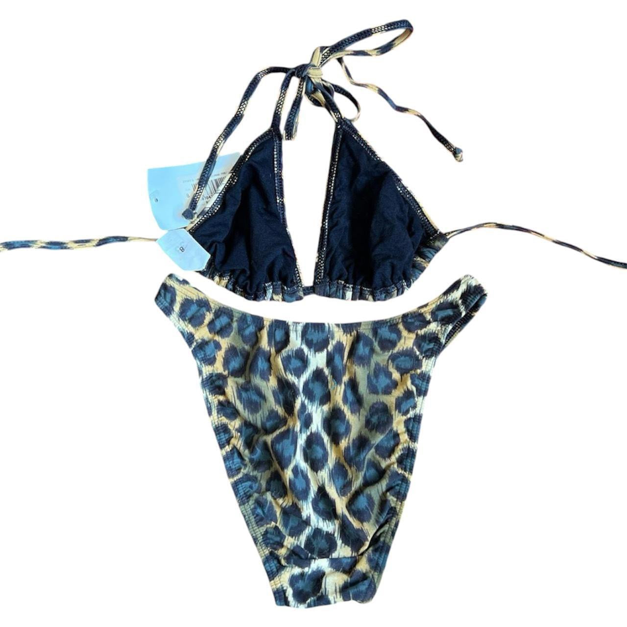 Vintage cheeky leopard print set