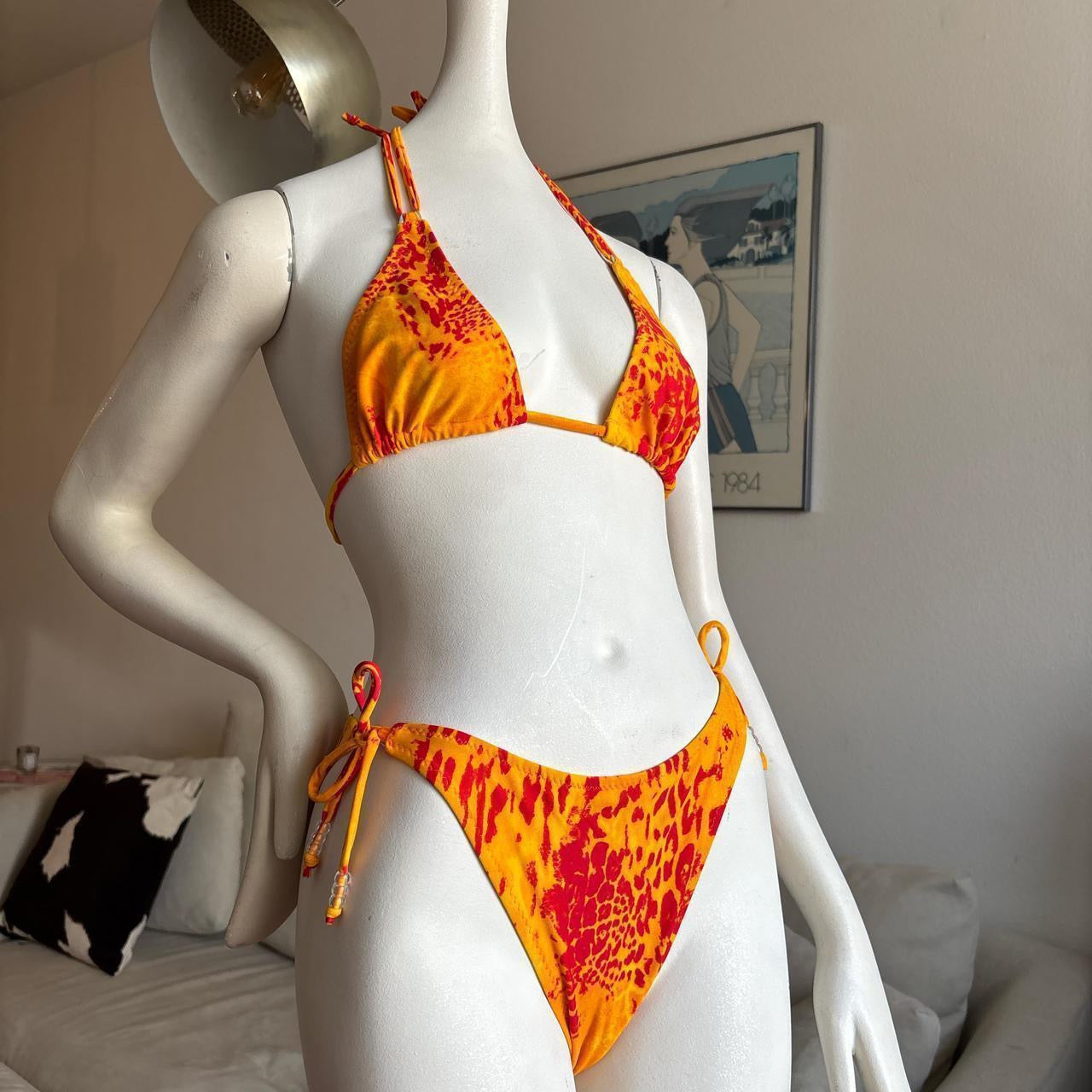 Vintage abstract animal print set