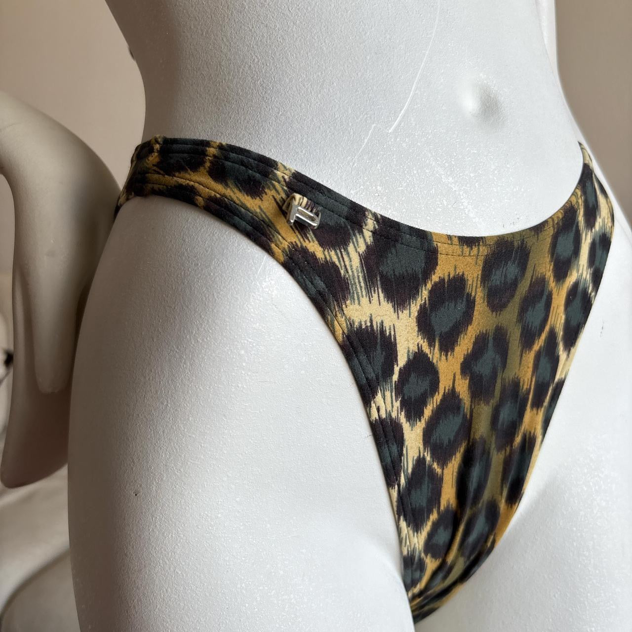 Vintage cheeky leopard print set