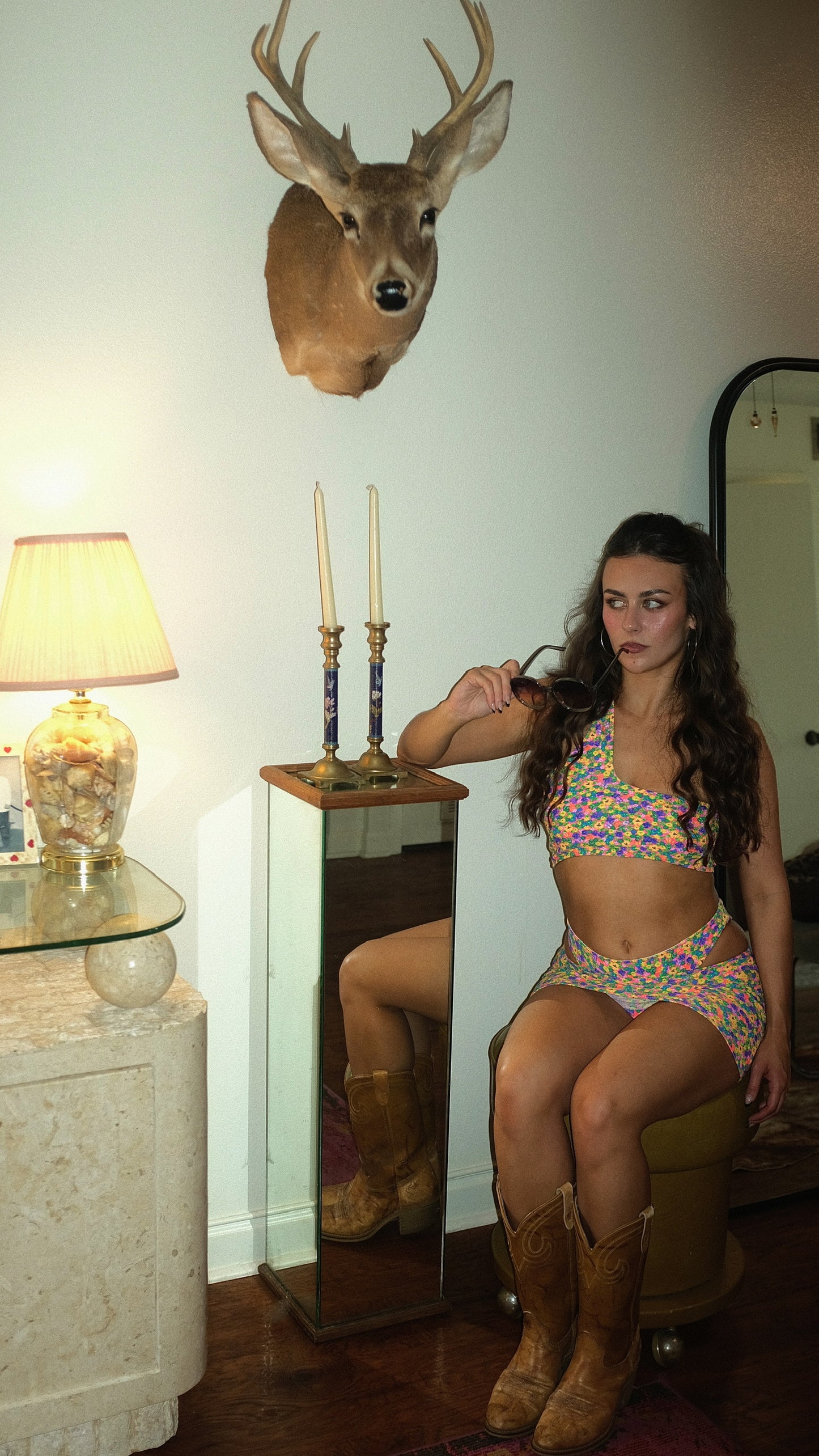RAYA x DUTCH FONZIE 3 Piece Stella Daisy Print Bikini